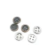 11 mm Sew-Through Button product image 11 mm Sew-Through Button front and detail view