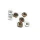 11 x 11 mm - 18 size Square Four-hole metal button post