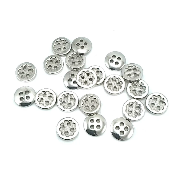 13 mm Flower Design Lined 4-Hole Sewing Button
