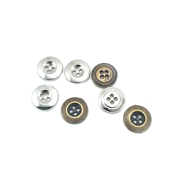 15 mm - 24 size Classic Four Hole Metal Button