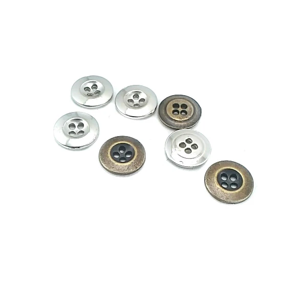 15 mm - 24 size Classic Four Hole Metal Button