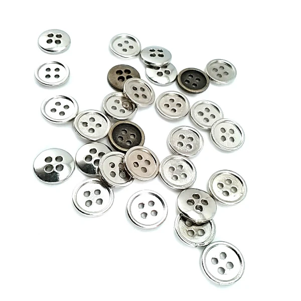 11 mm - 18 size Simple Four-Hole Metal Button