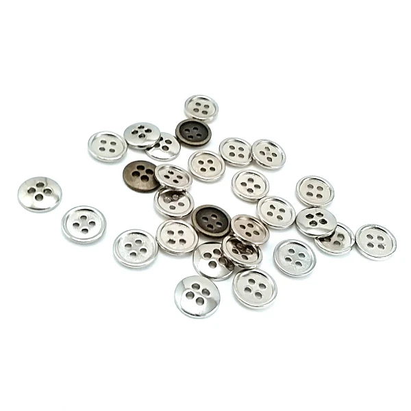 11 mm - 18 size Simple Four-Hole Metal Button