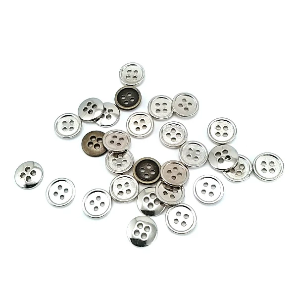 11 mm - 18 size Simple Four-Hole Metal Button