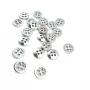 11 mm - 18 size Flower Design Lined Four-Hole Sewing Button E 1431