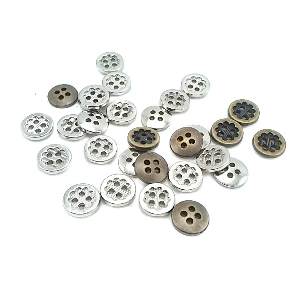 11 mm - 18 size Flower Design Lined Four-Hole Sewing Button