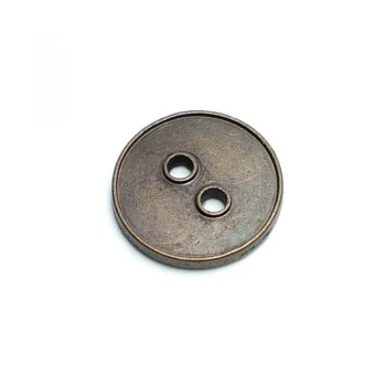 Plain Two Hole Metal Button 18 mm - 28 L  E 1547