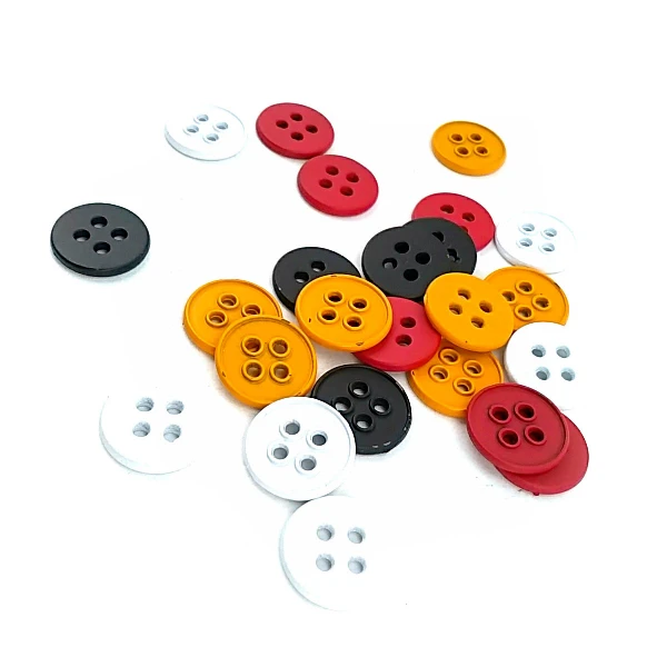 17 mm Sew-Through Button front and detail view