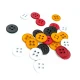 17 mm Sew-Through Button front and detail view