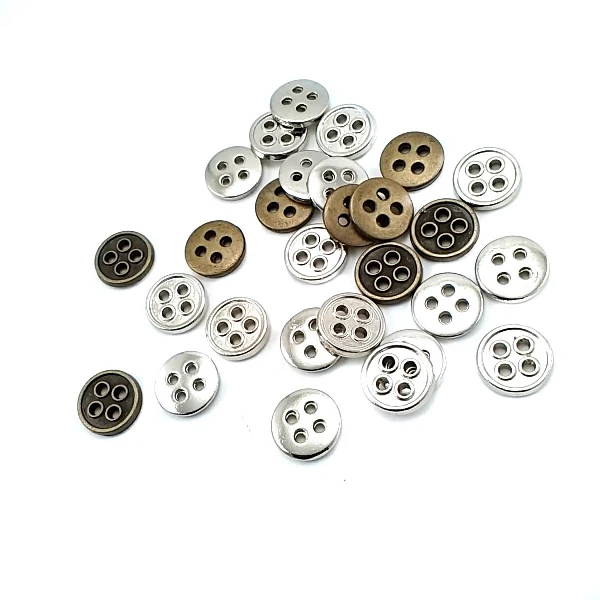 13 mm Çizgili Delikli Dört Delikli  Düğme