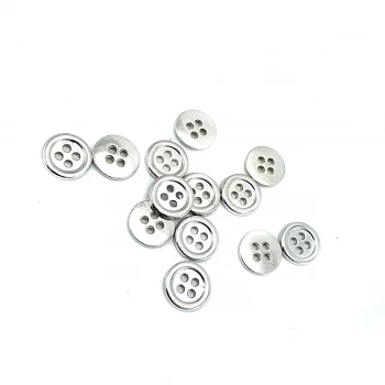 10 mm Square Button with Four Holes E 1714 10 mm Square Button with Four Holes E 1714
