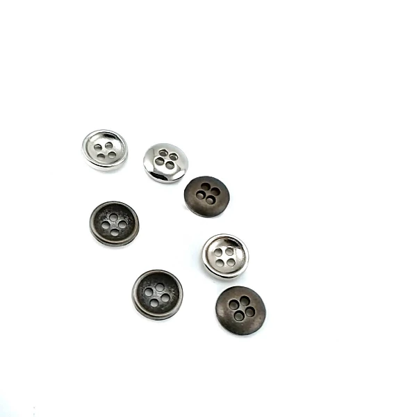 9 mm - 14 boy Sade Dört Delikli Metal Düğme