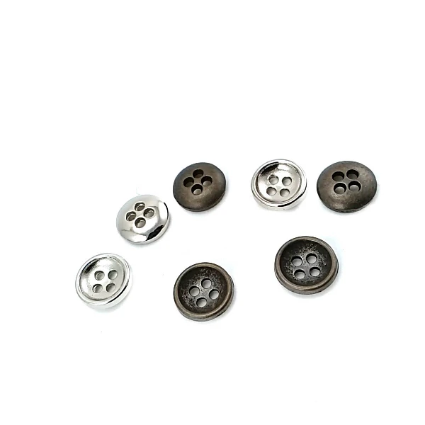 9 mm - 14 boy Sade Dört Delikli Metal Düğme