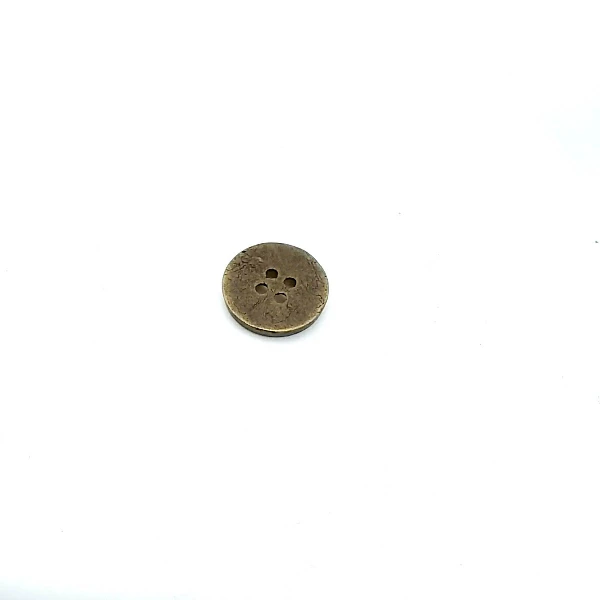 Sade Dört Delikli Metal Dikme Düğme 15 mm - 24 boy E 184