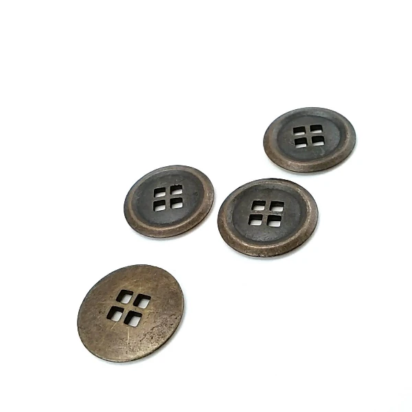 23 mm - 36 boy Dört delikli dikme metal düğme