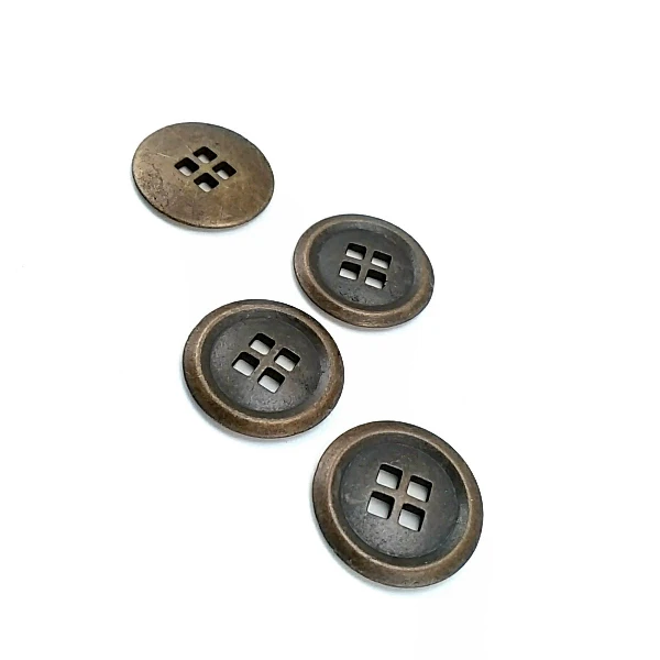 23 mm - 36 boy Dört delikli dikme metal düğme