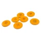 Four Hole Metal Sewing Button Matt Dyed 25 mm 40 L E 460 BY
