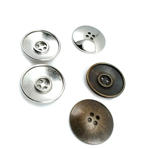 25 mm - 40 lignes Metal button post with four holes