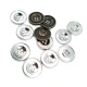 İki Delikli Mineli Metal 25 mm 40 boy Düğme Mont ve Trençkot Düğmesi E 774