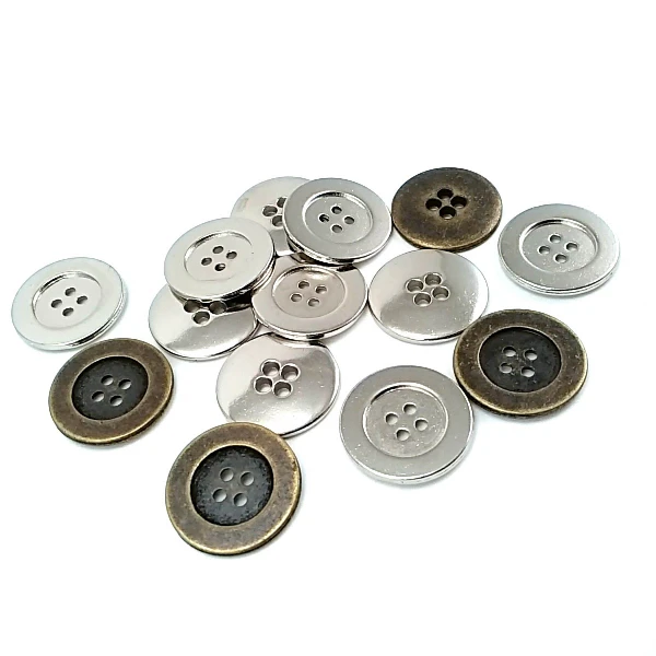 20 mm - 35 size Four Hole Metal Button