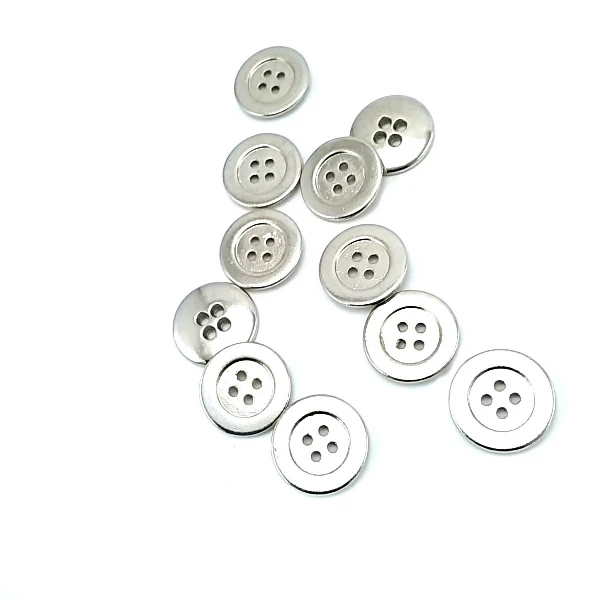 14 mm - 22 boy  Dört Delikli Metal Düğme