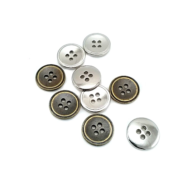 15 mm - 24 boy Dört delikli metal düğme