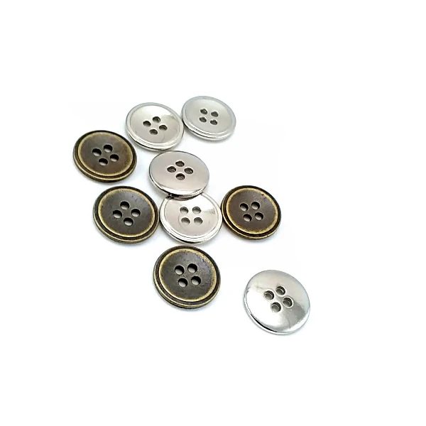 15 mm - 24 boy Dört delikli metal düğme