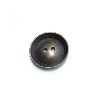 22 mm Two Hole Button Plain Hollow Design E 1795