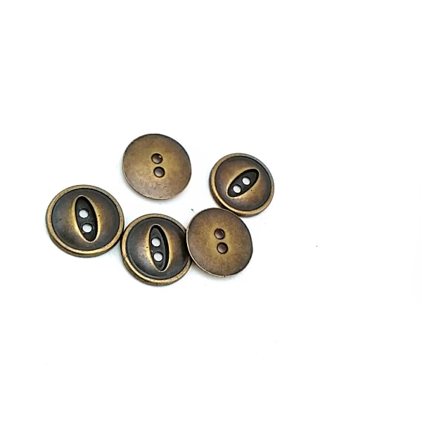17 mm Sew-Through Button front and detail view