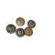 17 mm Sew-Through Button front and detail view