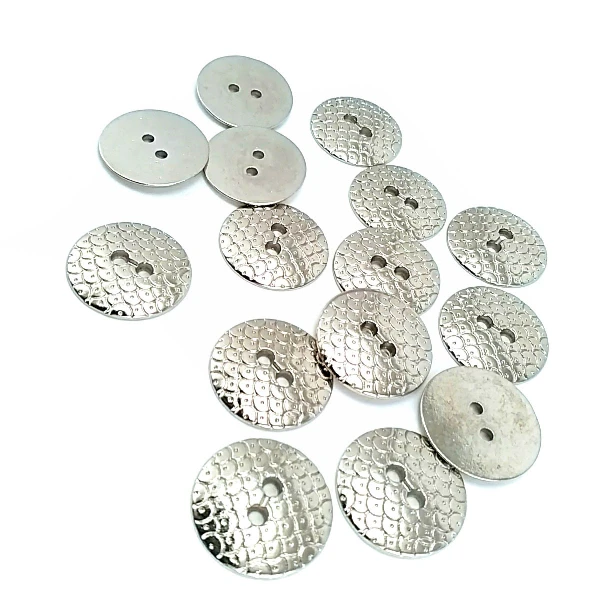 19 mm Metal button with two holes