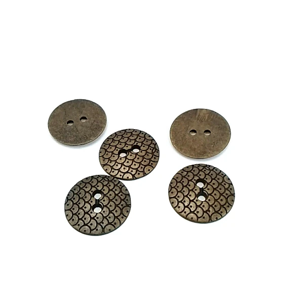 19 mm Metal button with two holes