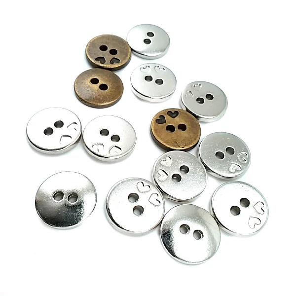 17 mm 28 size Two-hole Heart Pattern Sewing Button