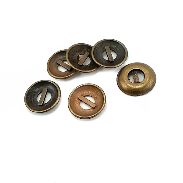 15 mm 2 Holes Metal Button 24 lignes