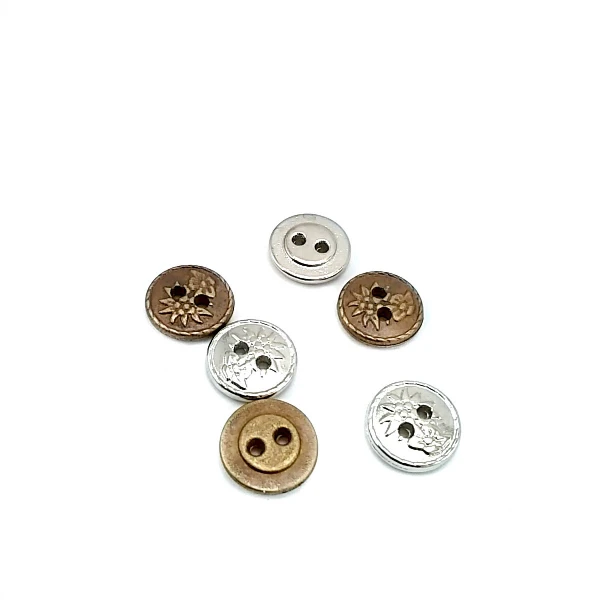 Two Hole Metal Button Shirt and Blouse Button 13 mm - 21 L E 301