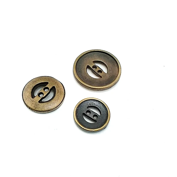 23 mm Two hole post metal button 37 lignes