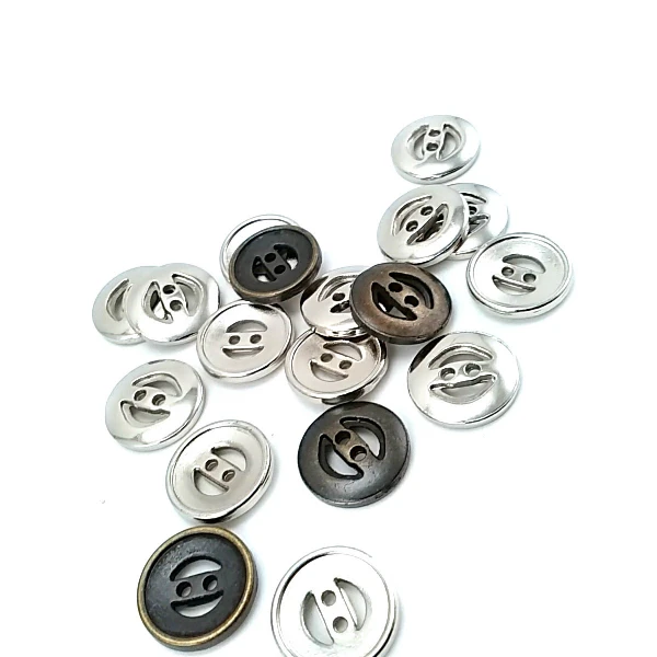 16 mm Two Hole Metal Button 26 lignes