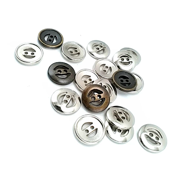 16 mm Two Hole Metal Button 26 lignes
