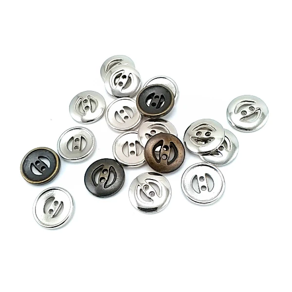 16 mm Two Hole Metal Button 26 lignes