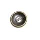 Two-hole perforated metal button 25 mm 40 lignes