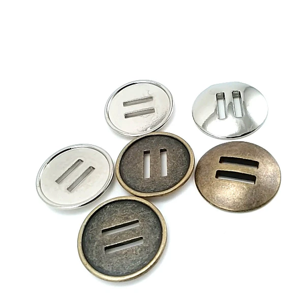 26 mm 2 Holes Metal Button 42 lignes