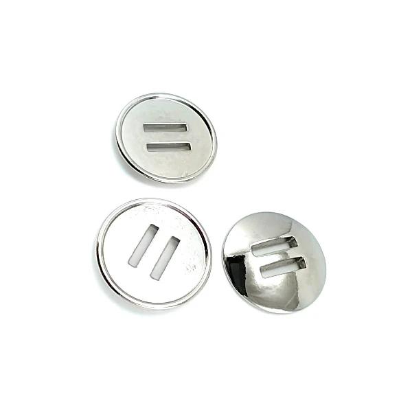 26 mm 2 Holes Metal Button 42 lignes