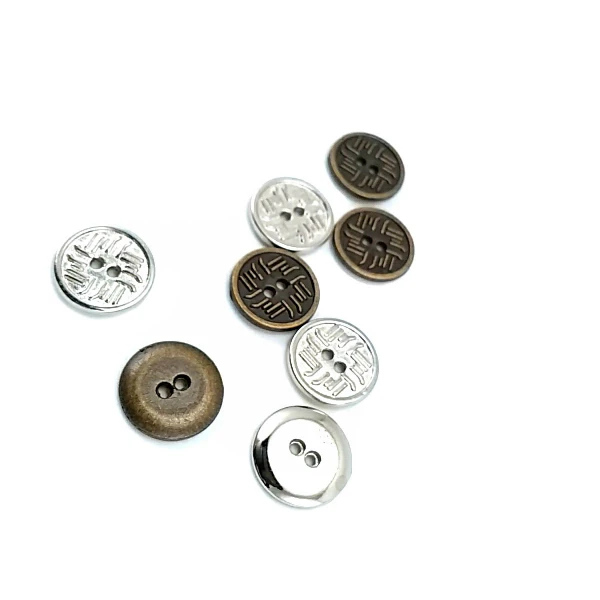 13 mm İki Delikli Labirent Desenli Düğme