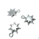 Double Layer Star Shaped Zipper Puller 16 mm