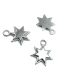 Double Layer Star Shaped Zipper Puller 16 mm