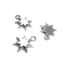 Double Layer Star Shaped Zipper Puller 16 mm