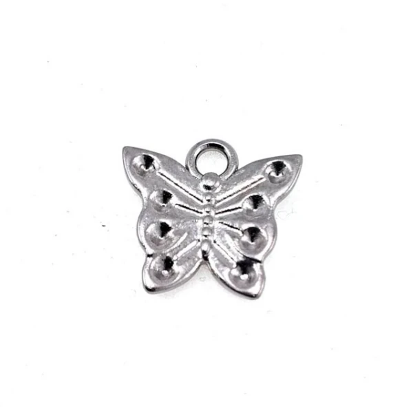 Zipper Puller 17 mm x 17 mm Butterfly Shaped E 1230 Zipper Puller 17 mm x 17 mm Butterfly Shaped E 1230