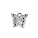 Zipper Puller 17 mm x 17 mm Butterfly Shaped E 1230 Zipper Puller 17 mm x 17 mm Butterfly Shaped E 1230