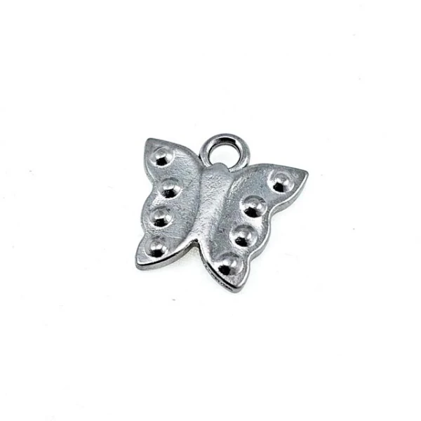 Zipper Puller 17 mm x 17 mm Butterfly Shaped E 1230