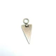 Zipper Pull 4 cm With Black Epoxy Triangle Shape Zipper Pulls for Coats and Jackets E 1787